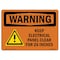 Signmission OSHA Warning Sign, 7" Height, 10" Width, Keep Electrical Panel Clear, Landscape, WS-D-L-12208 OS-WS-D-710-L-12208 - alternate 1